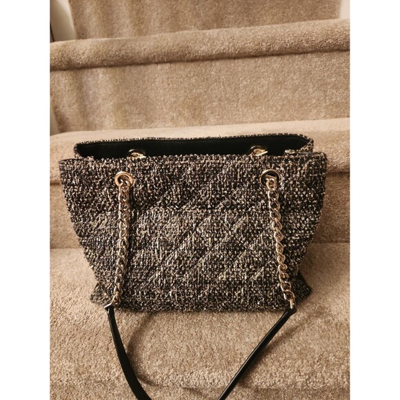 Kate Spade Black & Gold Tweed Quilted Tote Bag - Picture 3 of 11